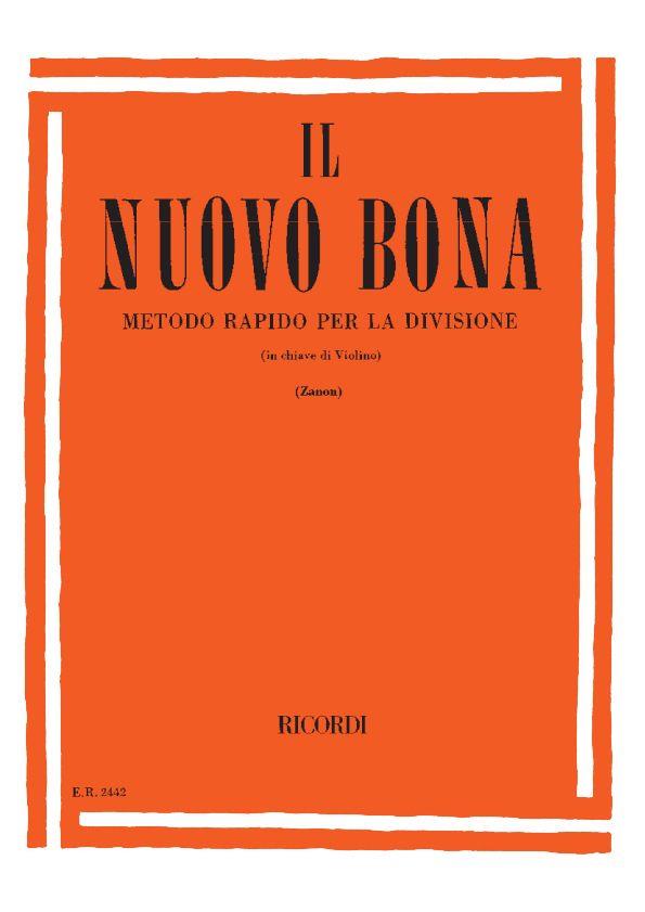 Il Nuovo Bona - Metodo Rapido Per La Divisione In Chiave Di Violino - opera